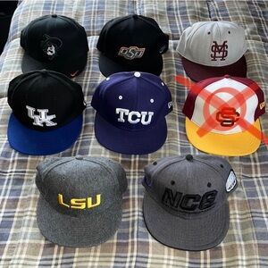 Bundle of NCAA Flat Bills